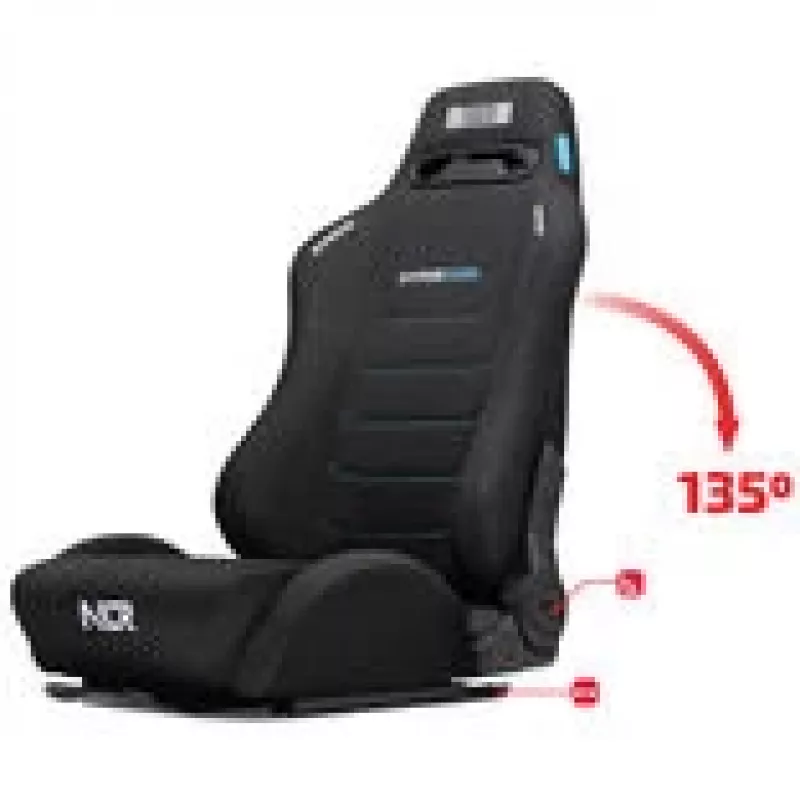 Lenktyninė kėdė Next Level Racing ERS3 HYPERCOOL ventiliuojama juoda — sim racing kėdė