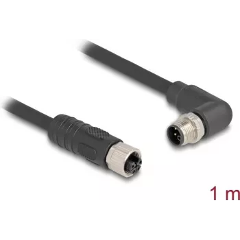 DeLOCK 80528 jutiklio / pavaros kabelis 1 m RST M12 juodas