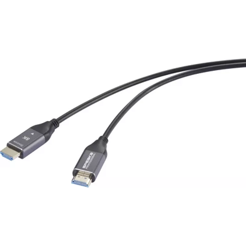SpeaKa Professional HDMI šviesolaidinis jungiamasis kabelis HDMI-A kištukas – kištukas 20 m juodas (SP-12842664)