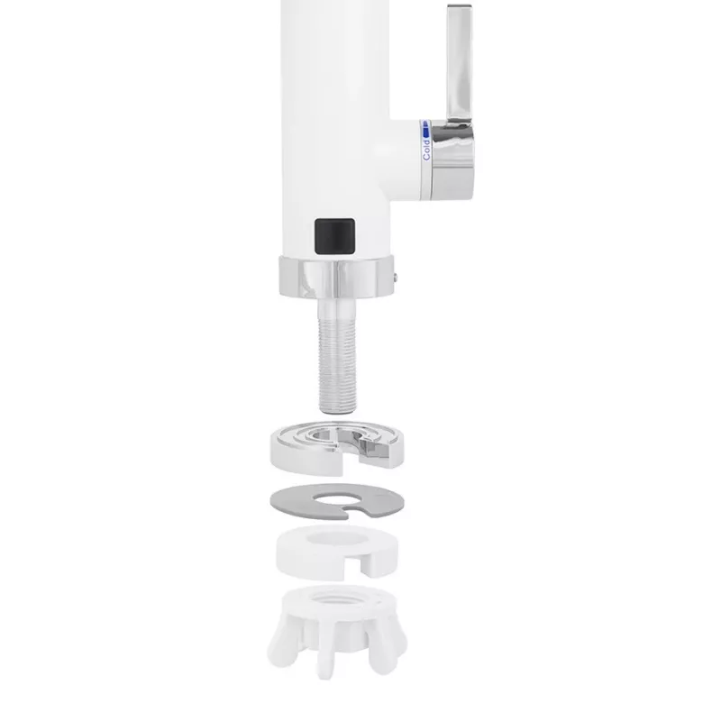 Momentinis vandens šildytuvas NOVEEN IWH460 4600W 220–240V, be bako, prie vartojimo vietos, 2,5 l/min, IPX4, LED ekranas