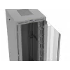 Stovimas serverio stovas LANBERG FF01-8047-12SL 47U 800x1000 mm pilkas su priekinėmis ir galinėmis stiklinėmis durelėmis bei vieta LCD ekranui