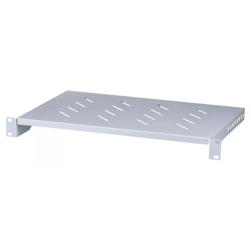 Rack lentyna LANBERG AK-1004-S — 1U 19 colių pilka