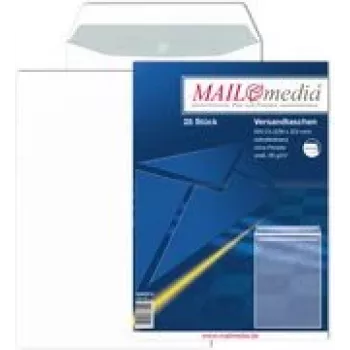 Pašto vokas MAILmedia C4 su lipnia juostele, 90 g/m², svoris 15,9 g