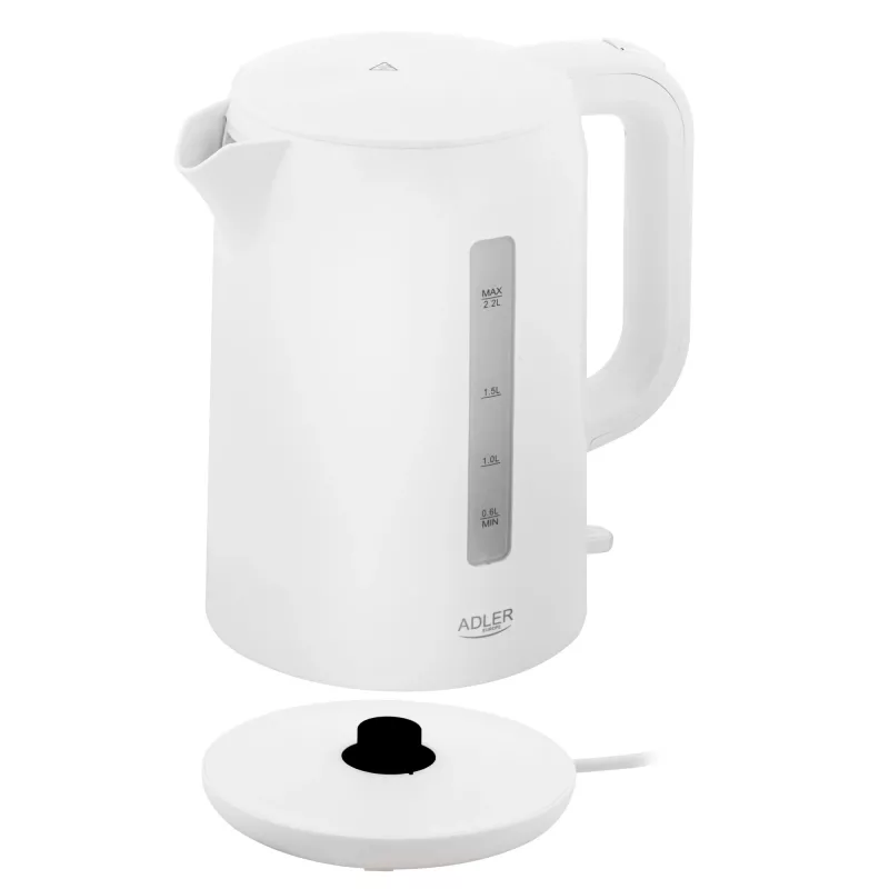Adler AD 1386 elektrinis virdulys, 1850 W, 2,2 l, baltas
