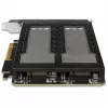 Mobilus laikiklis RAIDSONIC ToughArmor MB842MP-B — 2 išimami lizdai M.2 NVMe diskams, PCIe 4.0 x16