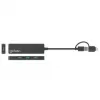 Manhattan USB-C & USB-A jungties stotelė / USB šakotuvas, 4x USB-A, 5 Gbps (USB 3.2 Gen1), maitinamas per USB