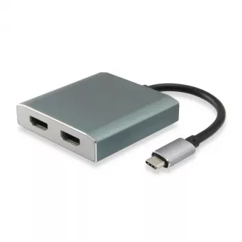 Equip USB Type-C į 2x HDMI adapteris, 3.2 Gen 1, USB-C, HDMI išvestis, 4096 x 2160 pikselių