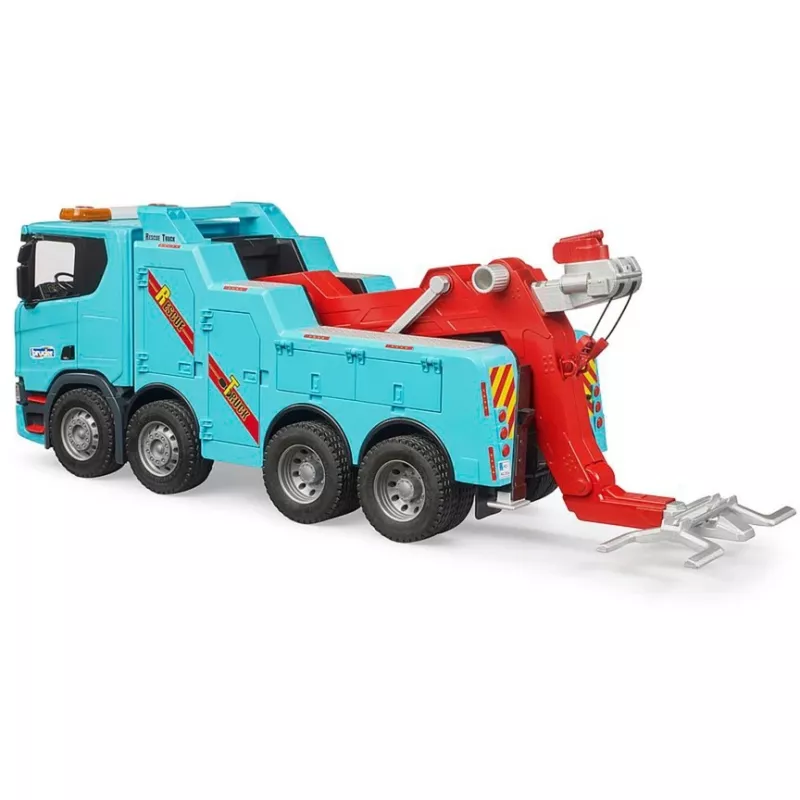 Žaislinis vilkikas Scania Super 560 su pagalbos kėbulu BRUDER 03553