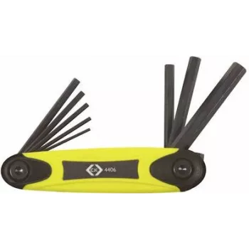 C.K Tools T4406 šešiabriaunių antgalių veržliarakčio tipo atsuktuvų rinkinys