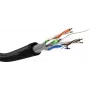 Tinklo kabelis Goobay CAT 6 U/UTP 100 m juodas