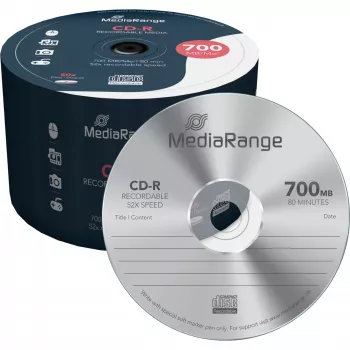 CD-R laikmenos 700MB 52X 50 vnt. pakuotė / MR207 Mediarange