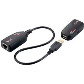 LogiLink UA0207 USB 2.0 Cat5 prailgintuvų rinkinys, juodas