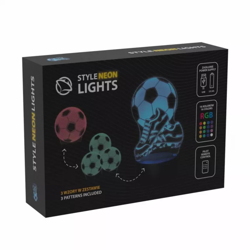 Stalinė lempa MANTA SNL124RGB RGB 3D šviesos dekoratyviniai rutuliai, keičiamos spalvos LED