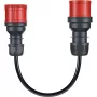 Adapteris Gemini flex 11 kW, CEE raudonas trifazis 16A > CEE raudonas 32A (juodas, 30 cm)