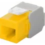 Wentronic Goobay CAT 6a KeyStone RJ45 lizdas, neekranuotas, 500 MHz, geltonai baltas (90691)
