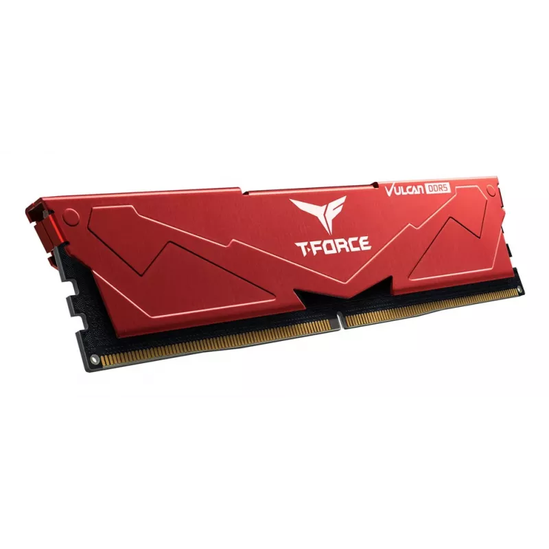Team Group VULCAN FLRD532G6000HC30DC01, 32 GB, 2 x 16 GB, DDR5, 6000 MHz, 288-pin DIMM, Raudona