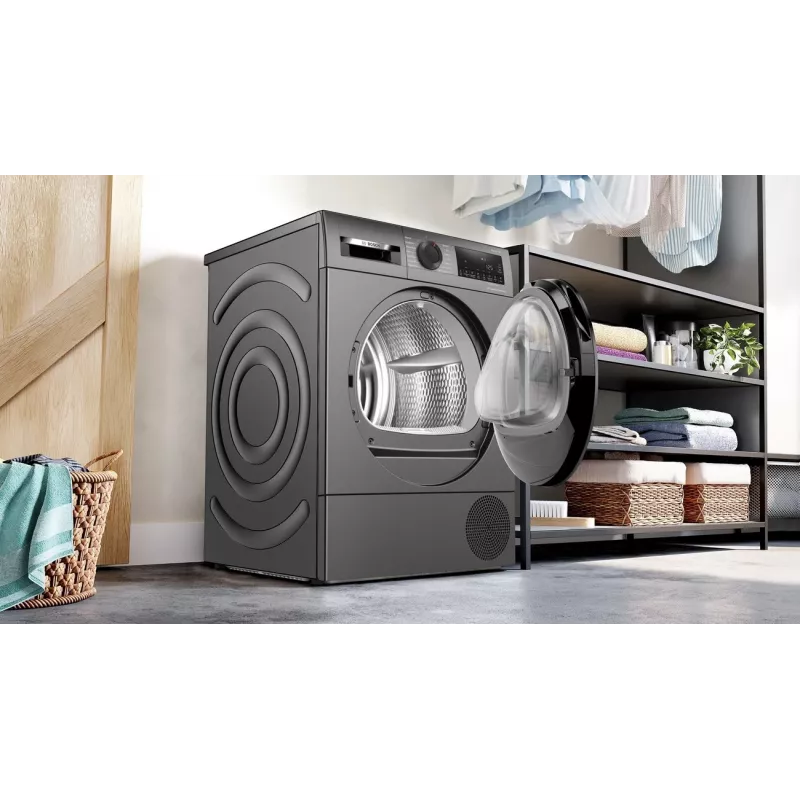 Bosch WQG245DXSN Šilumos siurblio džiovinimo mašina 9 kg