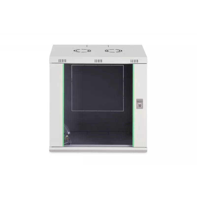 Sieninis stovo spintos korpusas DIGITUS Dynamic-N 12U, 19 colių, 600x450 mm (PxG), IP20, rakinamas, nesurinktas