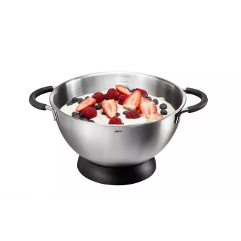GEFU Mesco 28140 plieninis maišymo dubuo 24 cm, 4,0 L, tinkamas plauti indaplovėje