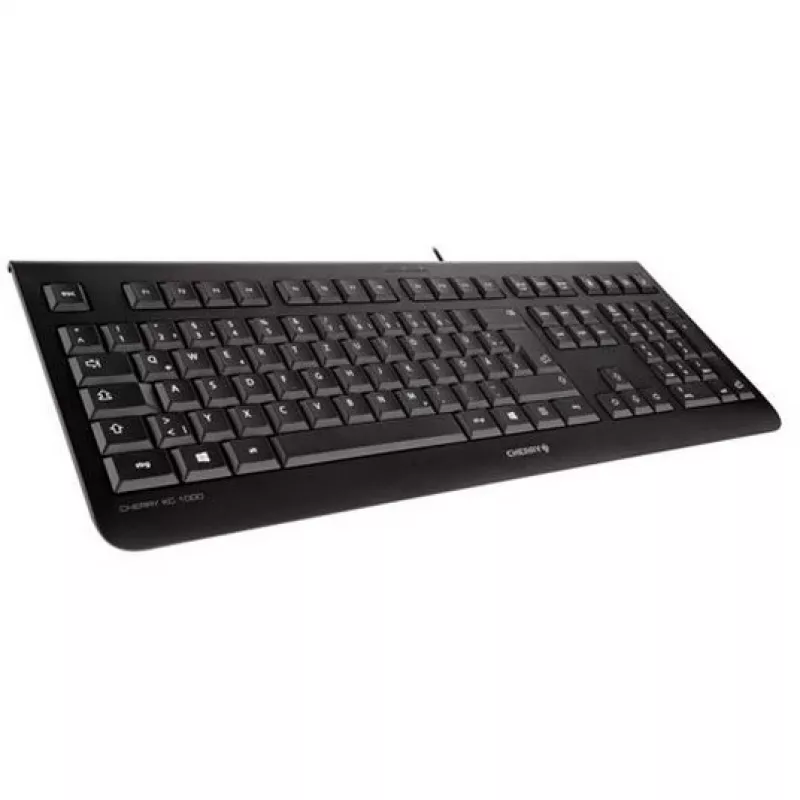 CHERRY KC 1000 klaviatūra biurui USB QWERTY ispaniška juoda