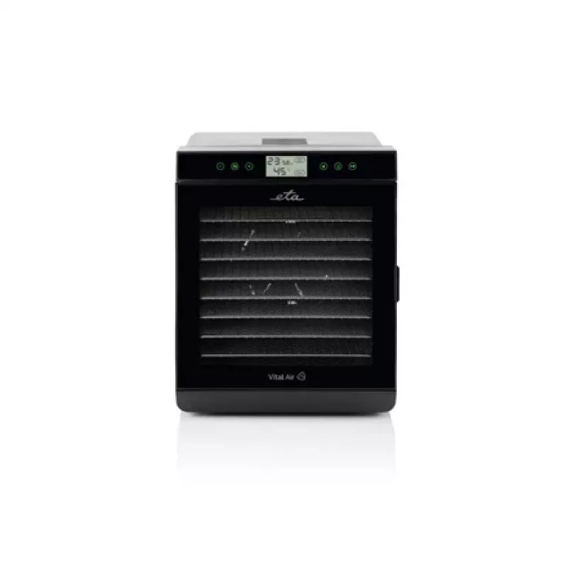 ETA Vital Air II ETA230290000 džiovintuvas vaisiams, 650 W, 10 padėklų, juodas