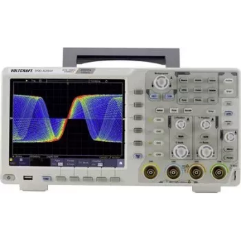 VOLTCRAFT DSO-6204F Skaitmeninis osciloskopas 200 MHz 4 kanalai 1 GSa/s 40000 taškų 8 bitų atmintis su funkcijų generatoriumi (VC-8366330)