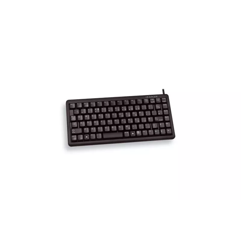 Klaviatūra CHERRY G84-4100, mini, USB, QWERTY, juoda