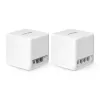 MERCUSYS Halo H60X (2 vnt.) belaidis tinklo rinkinys, Dual-band Wi‑Fi 6, 1500 Mbps, iki 350 m², 2x LAN, vidinės antenos, baltas
