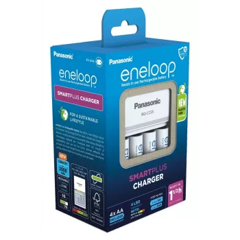 Įkroviklis PANASONIC Eneloop Smartplus BQ-CC55 + 4x AA 2000 mAh (K-KJ55MCD40E)