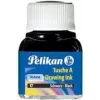 Pelikan Drawing Ink A rašalas, 10 ml stikliniame buteliuke, Baltas (18), tinka rastriniams rašikliams, piešimo plunksnoms, teptukams (201673)