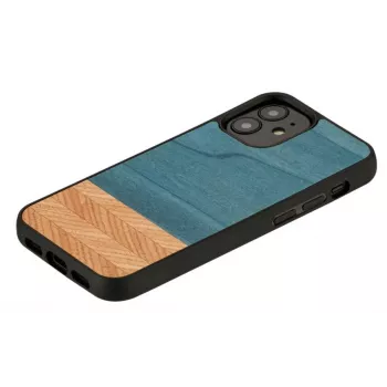 Dėklas telefonui man and wood, skirtas iPhone 12 mini – džinsinė juoda