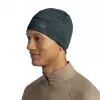 Beanie Buff Merino Lightweight Multistripes Forest – vilnonė kepurė iš merino vilnos, unisex, tamsiai žalia, 125 g/m²