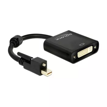Vaizdo kabelio adapteris DeLOCK 62639 Mini DisplayPort į DVI-I 0,25 m juodas