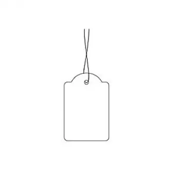 Kainų etiketės su virvute HERMA 6933 18x28 mm, baltos, 1000 vnt.