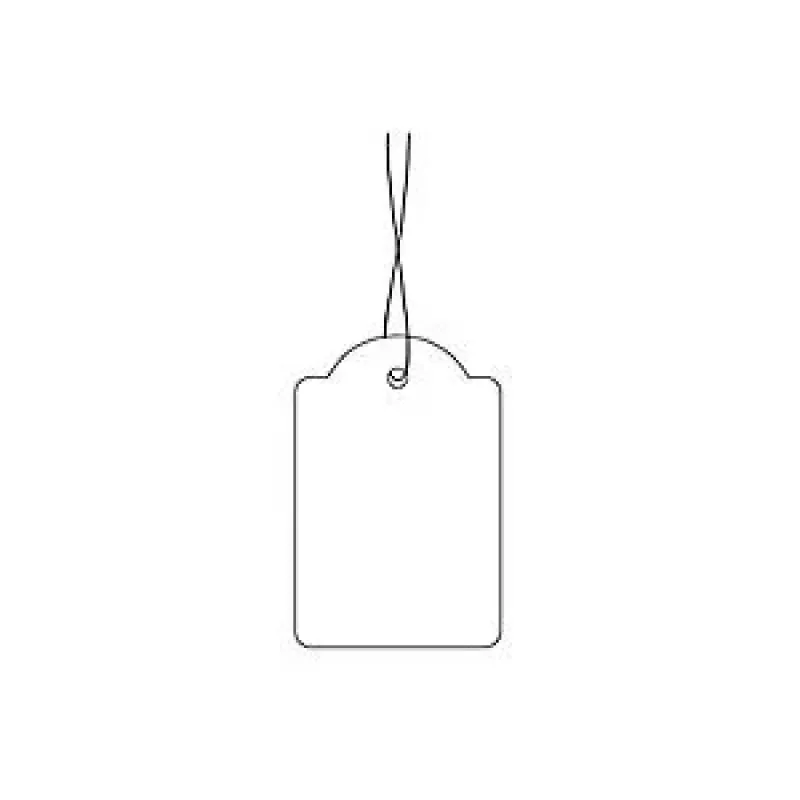 Kainų etiketės su virvute HERMA 6933 18x28 mm, baltos, 1000 vnt.