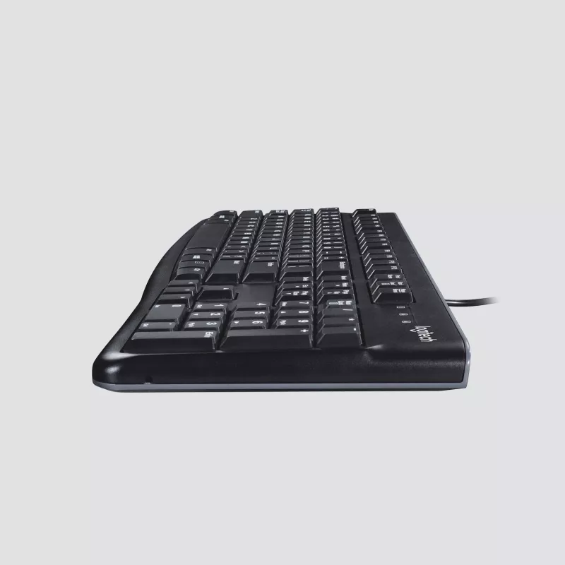 Logitech Desktop MK120 rinkinys, juodas, laidinis, Šveicariškas, 920-002504