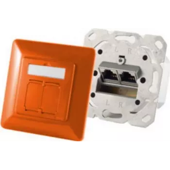 RJ-45 lizdas ShiverPeaks BS74280-O, 6a kategorija, metalinis oranžinis apdaila