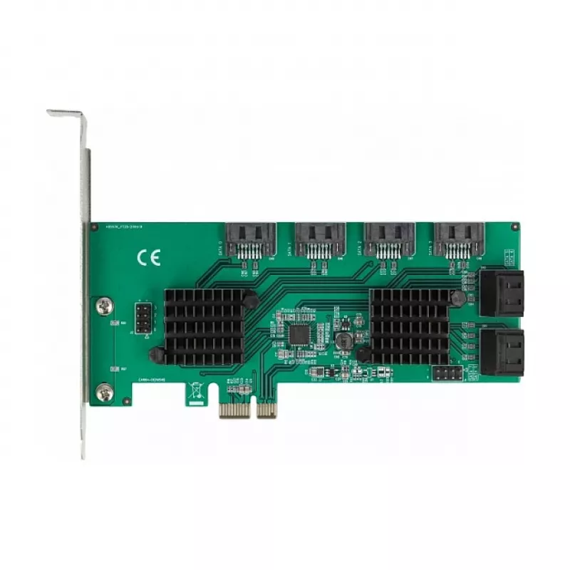 DeLOCK 8 prievadų SATA PCI Express x1 kortelė, žemo profilio formato