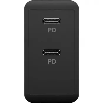 Įkroviklis Goobay 61757 Greitasis USB Type-C 2 prievadai Juodas