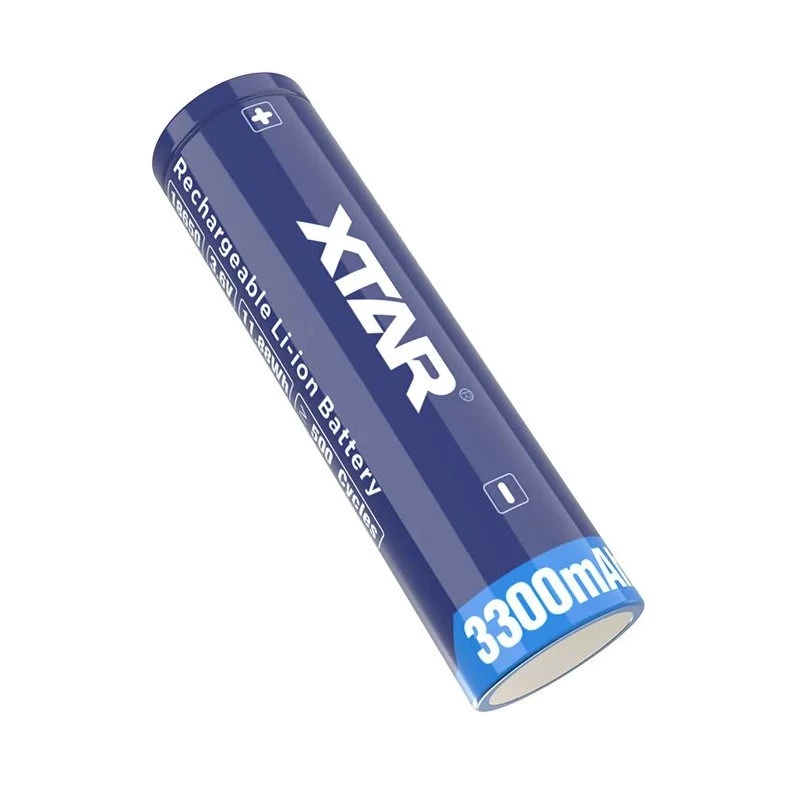 Baterija 18650 3,6V Li-ion 3300 mAh su apsauga