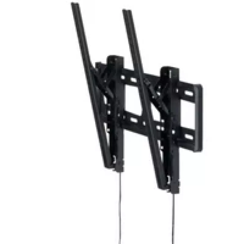 HAGOR BL Tilt 400 – sieninis laikiklis plokščiaekraniams televizoriams, juodas, 81–124 cm (32–49 col.), iki 400×400 mm