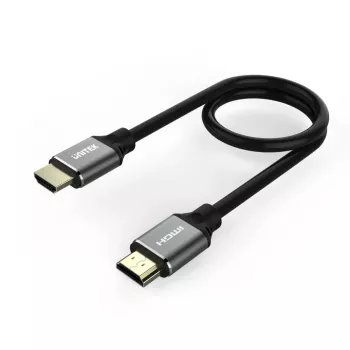 Unitek C137W HDMI 2.1 laidas, 1,5 m, 48 Gbps, 8K@60Hz, 4K@120Hz, eARC, paauksuoti kištukai, juodas