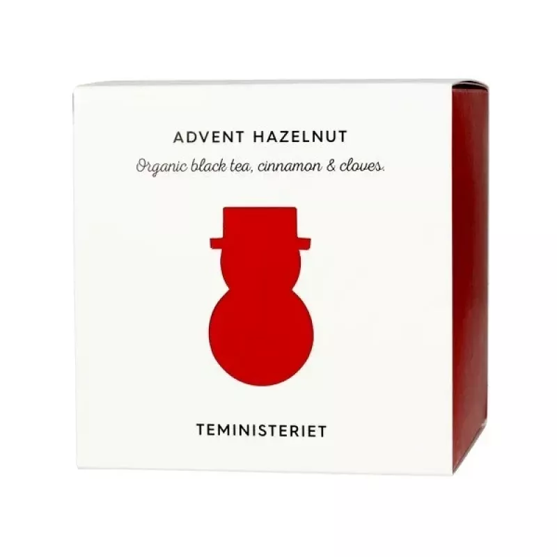Biri juodoji arbata Advent Hazelnut 100g – Teministeriet