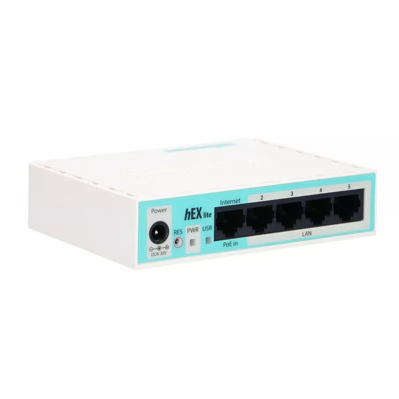Mikrotik hEX lite belaidis maršrutizatorius Baltas