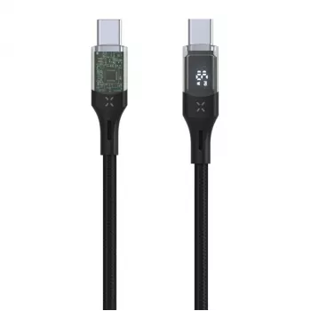 Laidas USB-C/USB-C su vaizdo perdavimu, PD, 2m, USB 2.0, 100W | FIXDD-CC2-BK