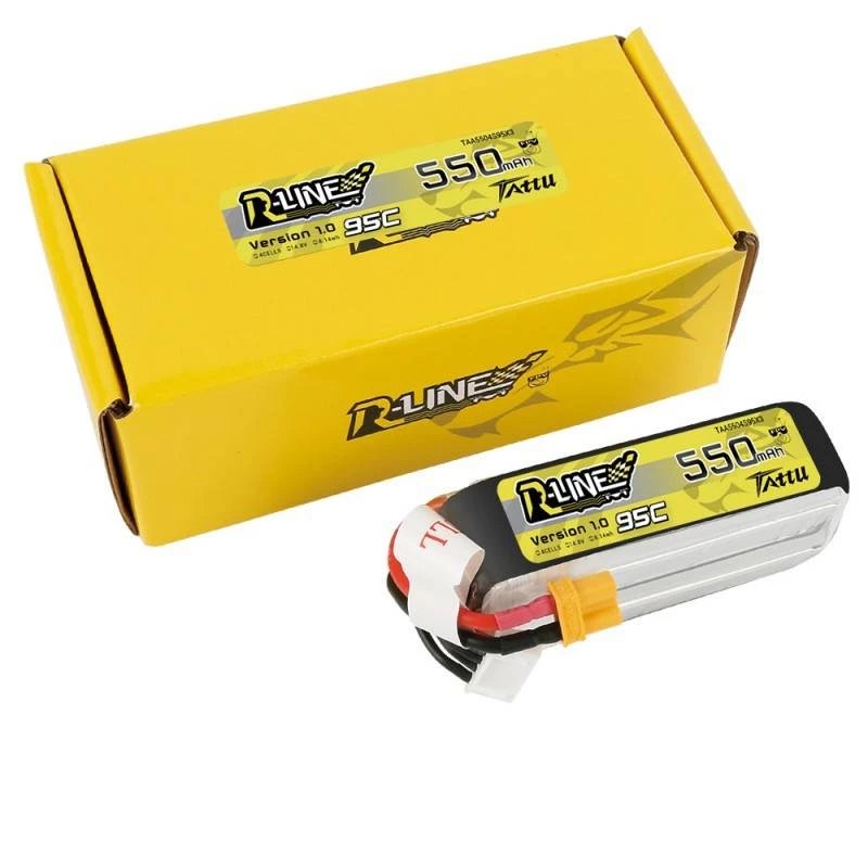 Baterija Tattu R-Line 550mAh 14.8V 95C 4S1P – LiPo paketas RC modeliams