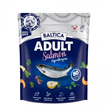 BALTICA Excellent Hipogalerginis Suaugusiems Mažų Veislių Šunims su Lašiša - sausas šunų maistas - 1 kg