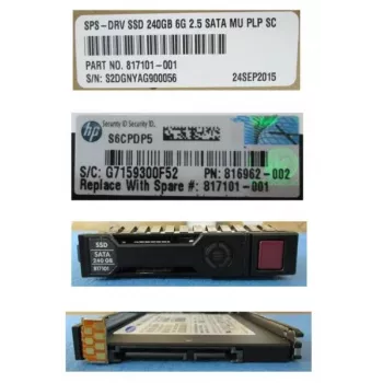 HPE 817101-001 SSD kietasis diskas 2.5 colio