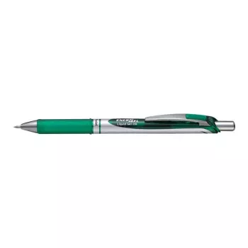 Ištraukiamas gelinis rašiklis Pentel EnerGel Xm žalias