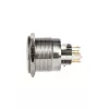 DimasTech vandalams atsparus mygtukas 25 mm Silverline Dot RGB PD212